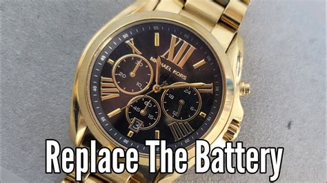 how to replace battery in michael kors watch